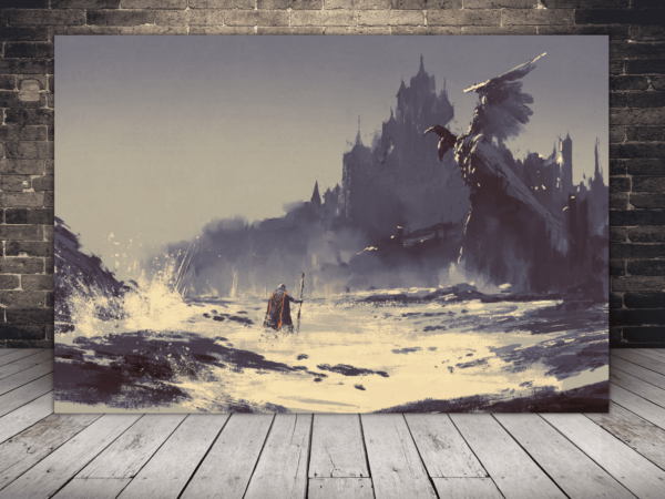 Image d'une randonnée à travers la mer