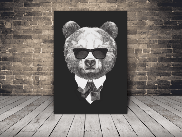 Photo d'ours en peluche dans des verres
