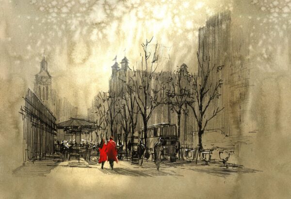 Une image d'un couple dans la rue – Image 2