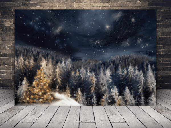Image d'une forêt d'hiver