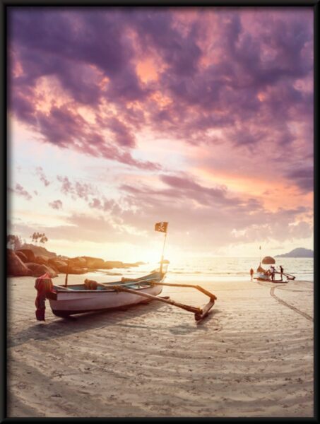 Bateaux sur la plage Poster – Image 4