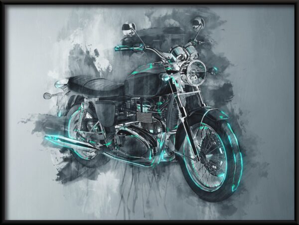 Affiche moto grise – Image 2