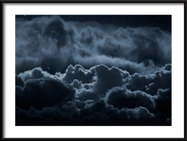 Affiche de nuages sombres
