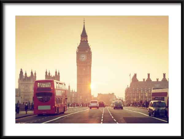 Affiche Big Ben au soleil