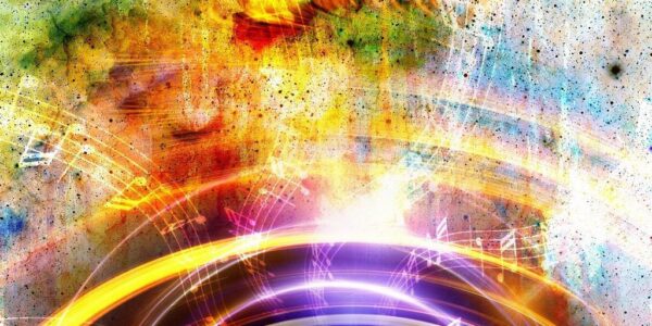 Peinture murale Lignes lumineuses