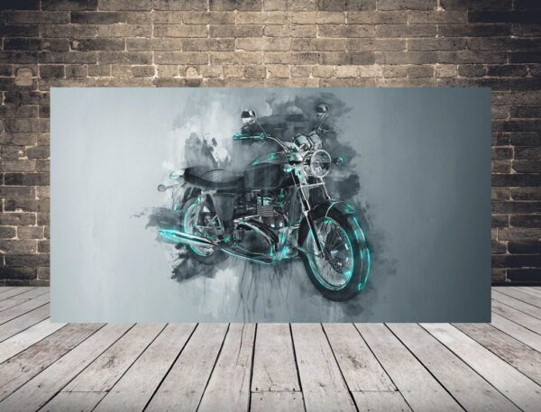 Image d'une moto en gris