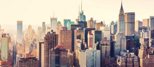Peinture murale Vue de New York