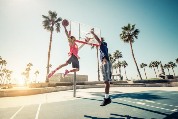 Poster XXL Jouer au basket