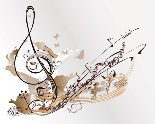 Peinture murale Brise musicale
