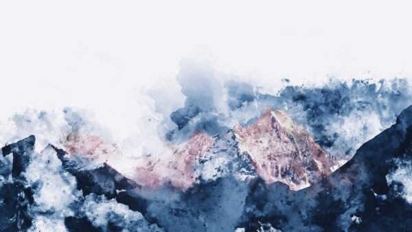 Peinture murale Montagnes abstraites