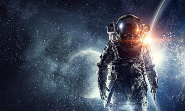Peinture murale Astronaute dans l'espace