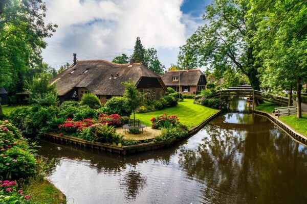 Poster XXL Village à Giethoorn