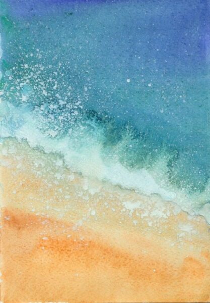 Peinture murale Vagues de la mer