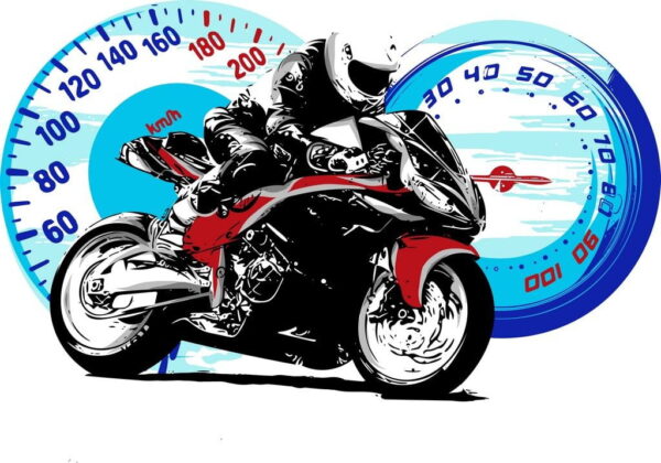 Poster XXL Moto rapide