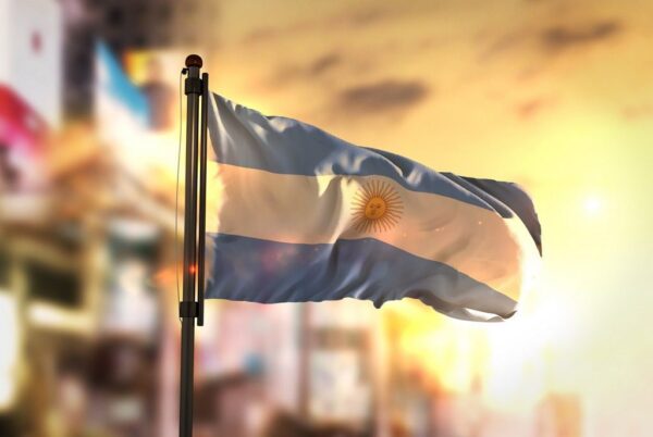 Peinture murale Drapeau de l'Argentine