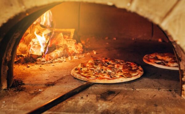 Peinture murale Pizza au four