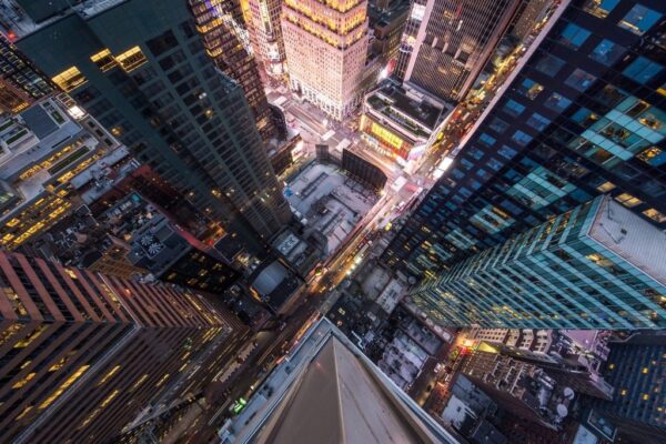 Poster XXL Manhattan depuis les montagnes