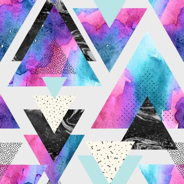 Peinture murale Triangles colorés