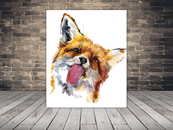Une image d'un portrait d'un renard