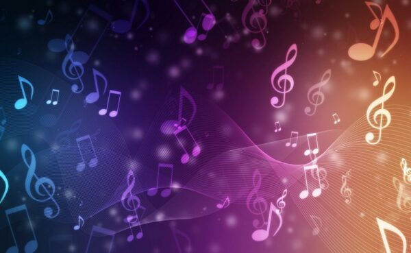 Peinture murale Fond musical