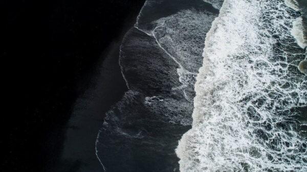 Poster XXL Plage noire