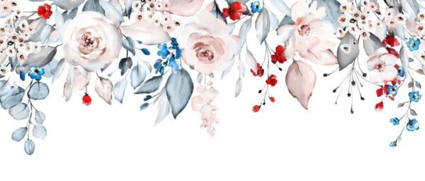 Peinture murale Fleurs peintes