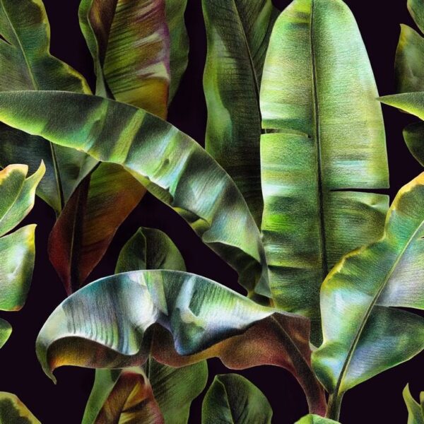 Peinture murale Feuilles de bananier