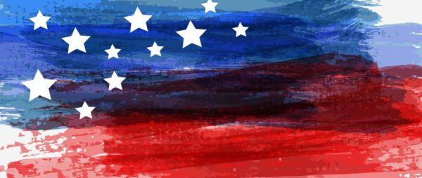 Peinture murale Drapeau peint des États-Unis