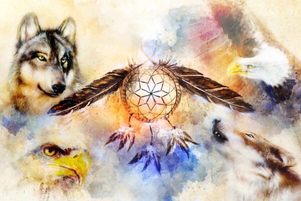 Image d'un loup et d'un aigle – Image 3