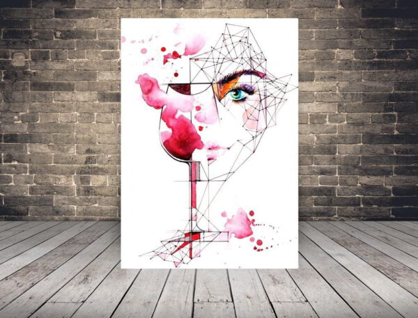Une image d'une femme comme le vin