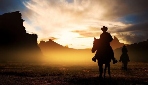 Poster XXL Cowboys à l'ouest