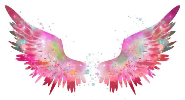 Peinture murale Ailes roses