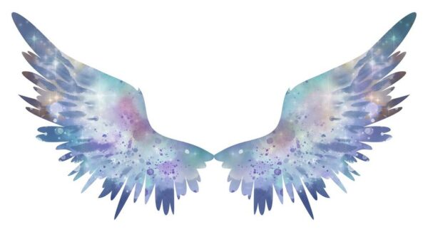 Peinture murale Ailes bleues
