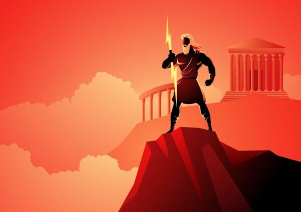 Poster XXL Zeus sur l'Olympe