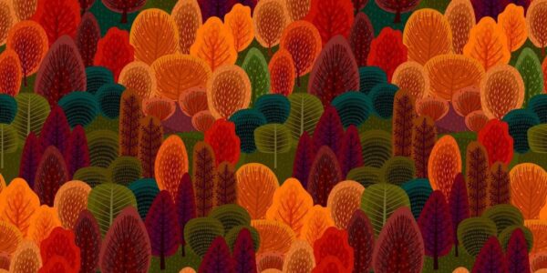 Sticker mural Arbres d'automne
