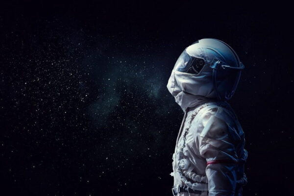 Peinture murale Regard d'astronaute