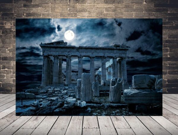 Image de l'Acropole de nuit