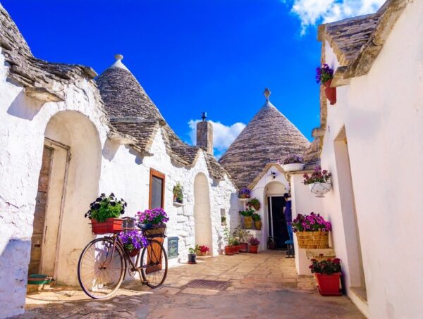 Peinture murale Maisons dans les Pouilles