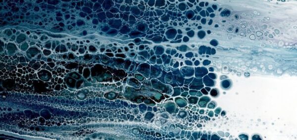 Peinture murale Mousse bleue