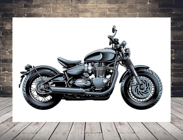 Une image d'une moto brillante