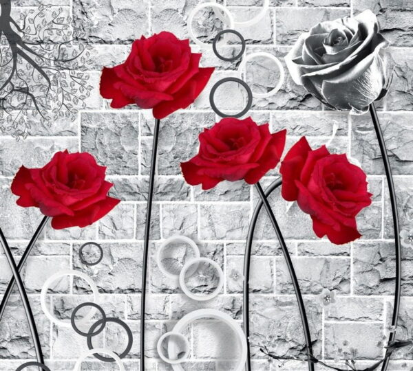 Poster XXL Roses rouges