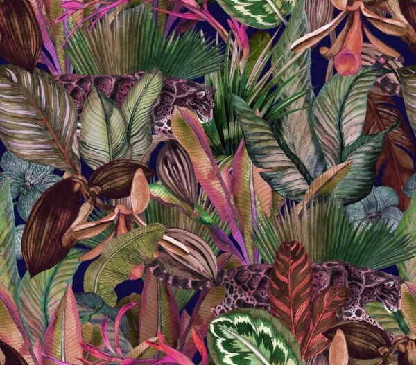 Sticker mural Feuilles tropicales