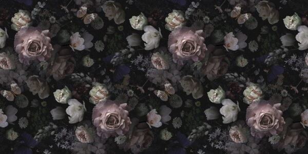 Poster XXL Roses dans un style vintage