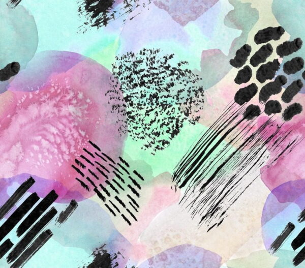 Peinture murale Motif coloré moderne