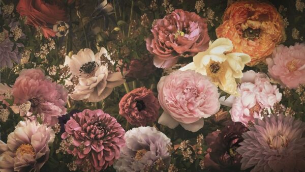 Peinture murale Composition florale