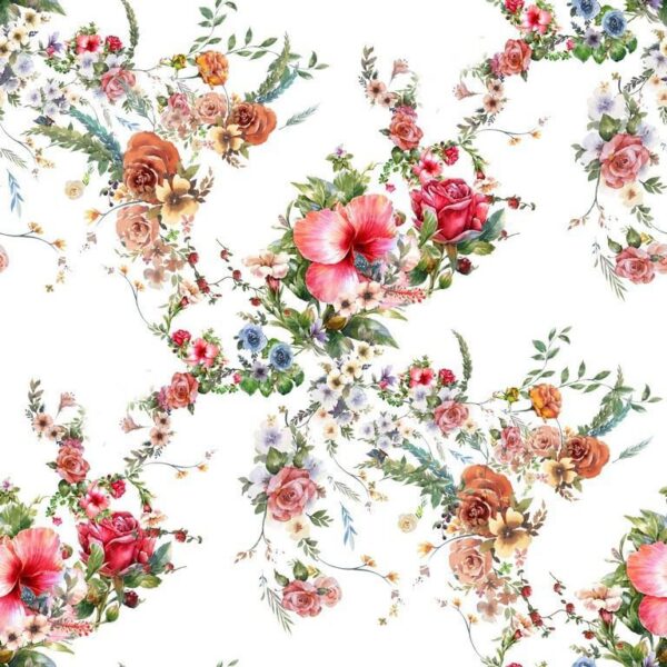Sticker mural Hibiscus et Fleurs