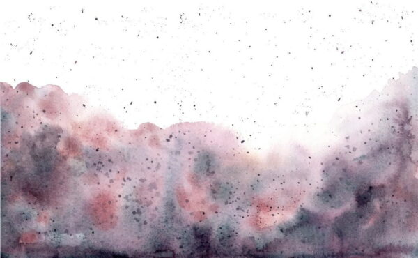Papier peint Vagues d'aquarelle violette