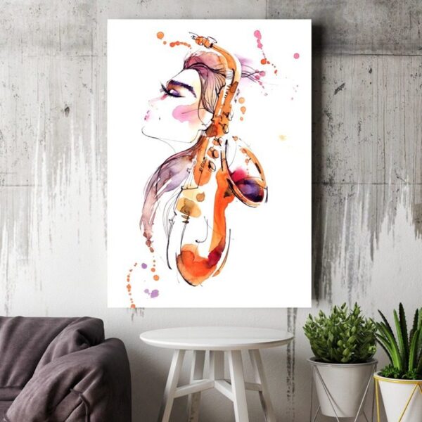 Peinture Elle et le saxophone – Image 2