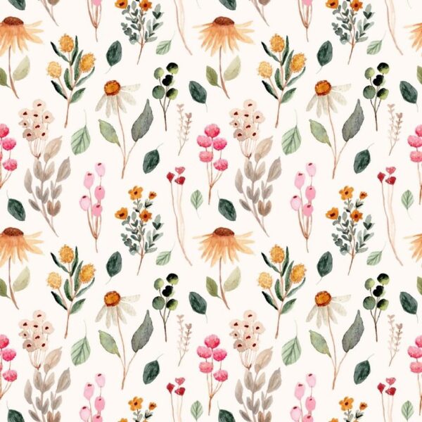 Peinture murale Motif Floral Aquarelle