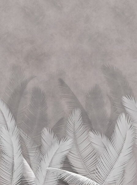 Sticker mural Feuilles blanches